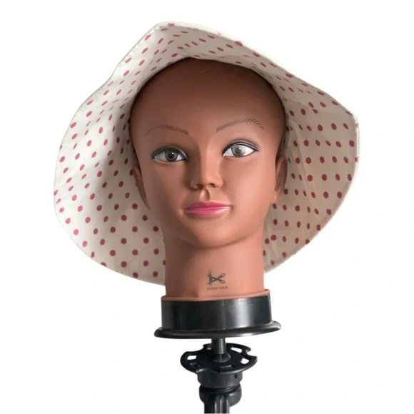 Isaac Mizrahi Live! Reversible Women's Bucket Hat Pink Polka Dot - Picture 2 of 12
